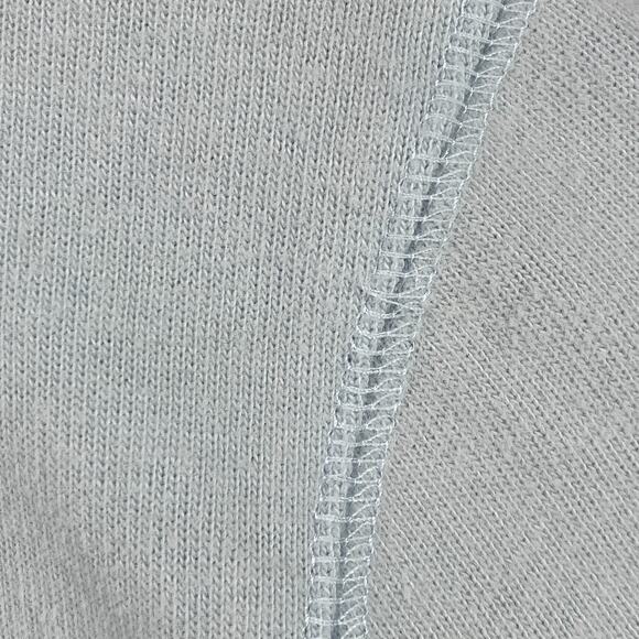 EILEEN FISHER Jacket M Heavy Brushed Jersey Organic Cotton Full Zip Light Blue - Picture 9 of 13